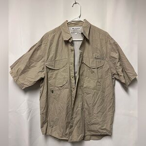 Columbia Khaki Outdoor Performance Fishing Gear top large